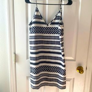 SHEIN size medium geometric black and white dress